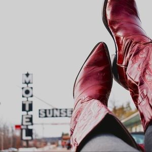 Red Cowboy boots